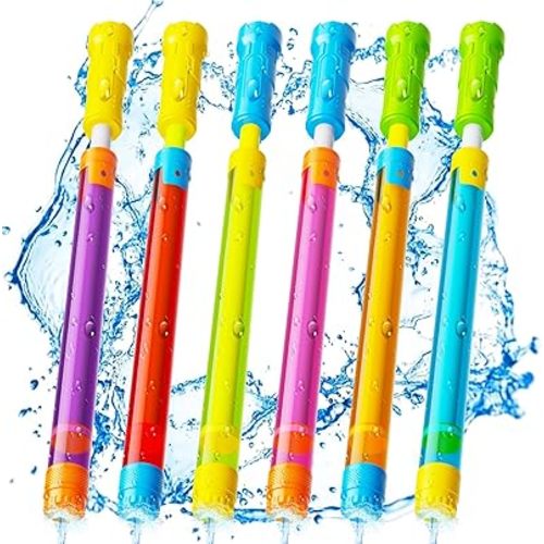 Water Gun Squirt Toys for Kids Adults: Shoot Up to 40 Feet - Outdoor Super Blaster Water Guns for Kids Age 3-4-5-8-12 Bulk - Fun Water Squirter Toy for Swimming Pool Beach Summer Outside Party Games