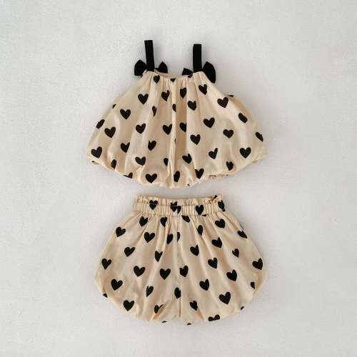 Double Layered Heart Print Tank and Shorts Set – August + Willow