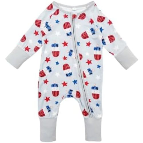 Bow Dream Baby Bamboo Rayon Pajamas,Newborn Sleepers for Girls and Boys