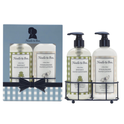 Hand Sanitizer & Lotion Caddy Set – Noodle & Boo