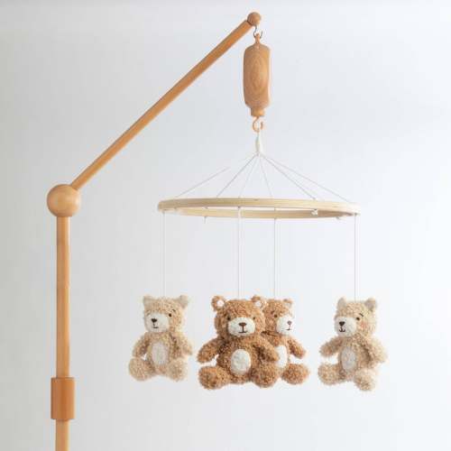 Musical Wooden Mobile - Cuddly Bear