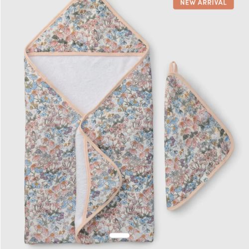 Hooded Towel Set - English Garden