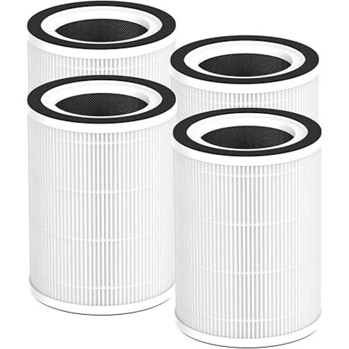 4-Pack Kilo Replacement Filter Compatible with Afloia Purifier Kilo and Kilo PRO, MIRO and MIRO PRO, and MORENTO Purifier Kilo/MR-Kilo, 360°3-Stage Filtration