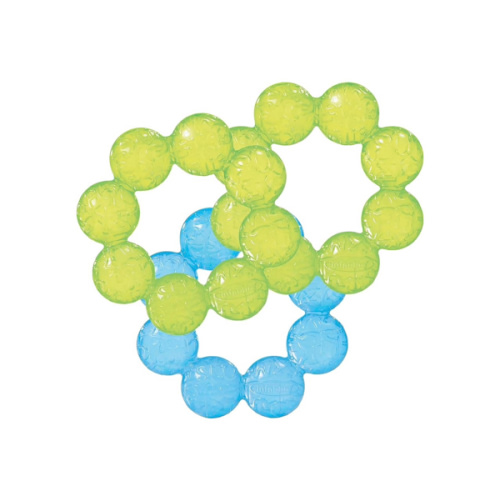 Infantino Water Teethers – Sensory Exploration, Teething, Cooling & Massaging Relief for Sore Gums, Lime & Blue, 3-Pack
