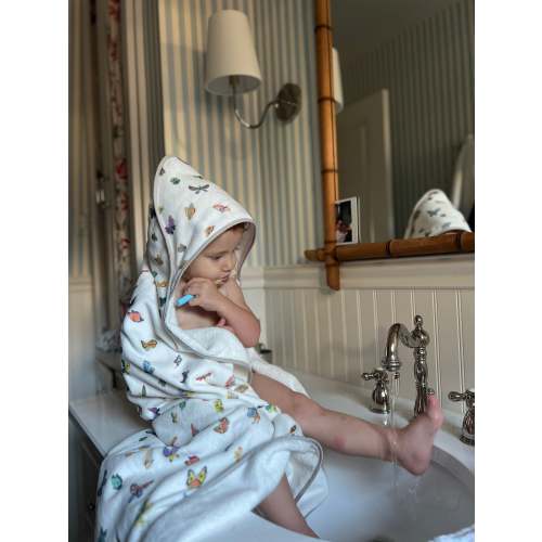 Madame Butterfly Hooded Bath Towel