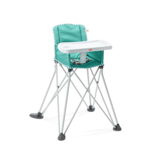 Bright Starts Pop 'N Dine Portable High Chair, Teal, Unisex, Infant