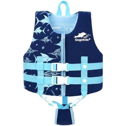 Gogokids Toddler Swim Vest, Kids Floaties – Boys & Girls Buoyancy Jacket, Swimming Aid for Pool & Beach, Fits 2-8 Years / 22-60 lbs