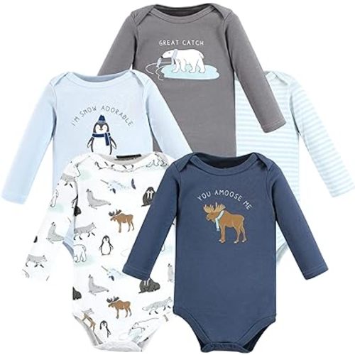 Hudson Baby Unisex Baby Cotton Bodysuits