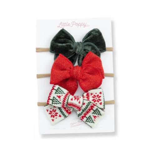 The Noel Headband Bow Set – Little Poppy Co.