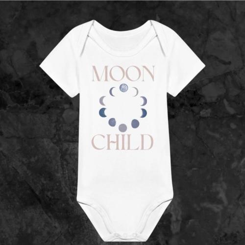 Moon Child Baby Onesie®- Cute Celestial Baby Onesie® - Boho Moon Baby - Baby Girl Moon Onesie®