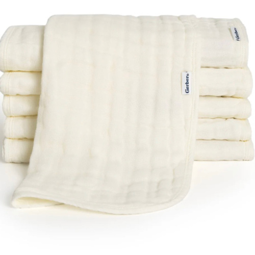 6-Pack Baby Neutral Vanilla Muslin Burp Cloths – Gerber Childrenswear