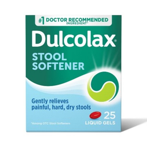 Dulcolax Stool Softener Laxative Gel Capsules - 25ct