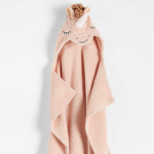 Personalized Unicorn 100% Organic Cotton Hooded Baby Towel