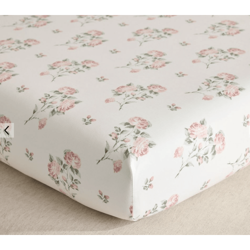 Bria Hammel Rose Organic Crib Fitted Sheet