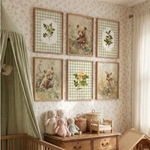 Gingham Bed Canopy | Cotton Canopy for Baby Crib | Hanging Nursery Canopy, Neutral Canopy for Crib or Toddler Bed