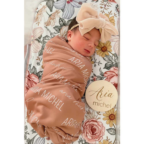 Personalized Baby Name Swaddle Blanket