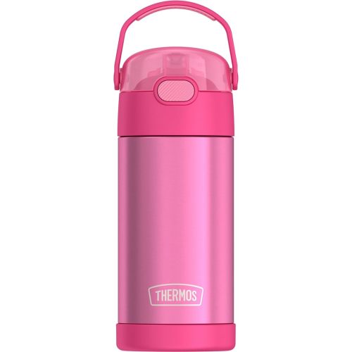 THERMOS FUNTAINER Water Bottle with Straw, 12oz, Pink