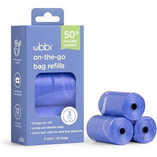 Ubbi On-the-Go Refill Bags, Lavender Scented, 3 Pack