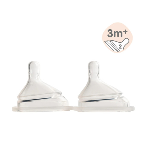 Hegen Nipple Medium Flow, 2-Pack (3 to 6 months)