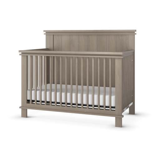 Denman 4 in 1 Crib, Crescent Gray | Convertible Cribs | Child Craft