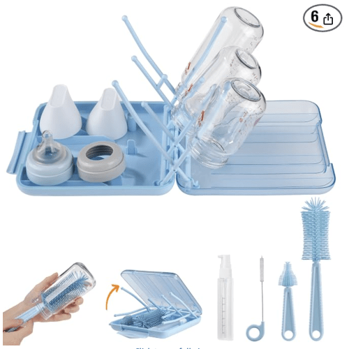 6 in 1 Baby Bottle Brush Travel Set