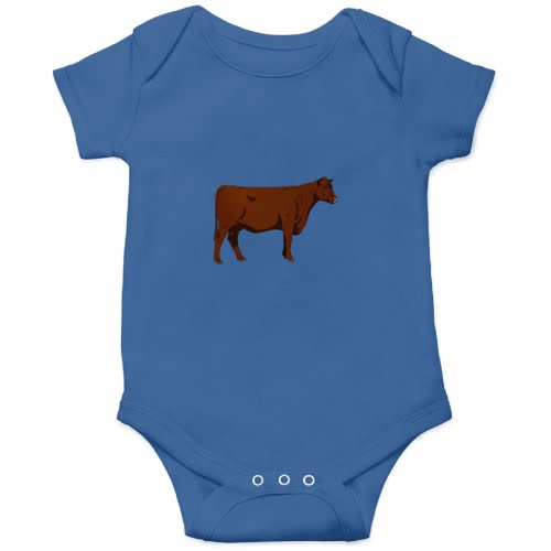 Red Angus Cow actives Onesies sold by Maurellefravel | SKU 1635164638 | Printerval