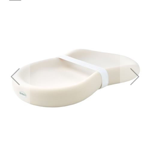 Keekaroo Peanut Changer Baby Vanilla– The Original Made in USA Easy-to-Clean Changing pad and The only Shell Over Foam, Fully Water Repellant