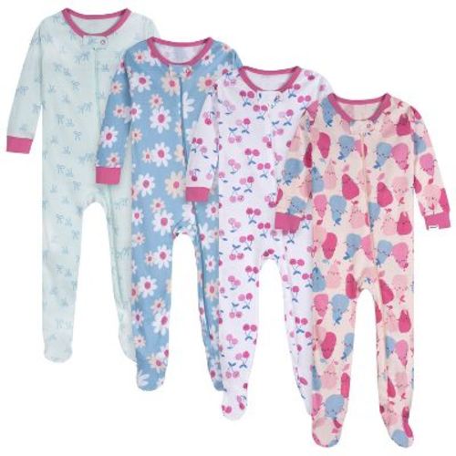 Onesies Brand Baby Girls' 4-pack Union Suits, Pears, 3-6 Months