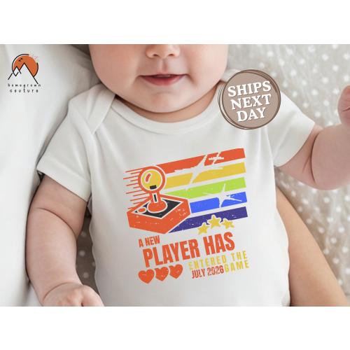 New Player Has Entered The Game Onesie® Newborn Announcement Baby Onesie® Gaming New Dad First Fathers Day Baby Bodysuit Gamer Baby Shower