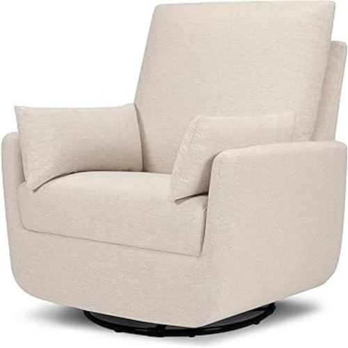 Davinci Juno Swivel Glider in Beach, Greenguard Gold & CertiPUR-US Certified