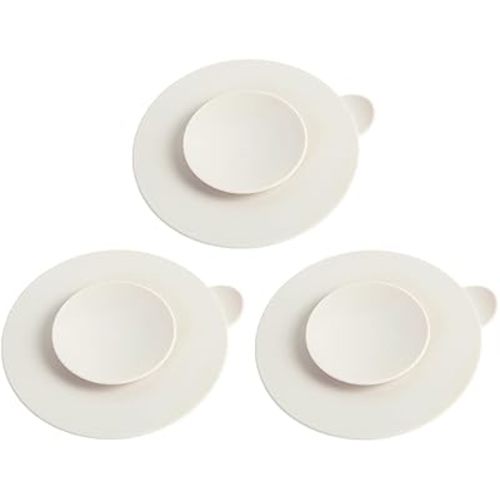Suction Plates Double Sided Suction Cups Plate Cup s Silicone Utensil Rest 3pcs Silicone Double Sided s Utensil Rest Sucker Pads