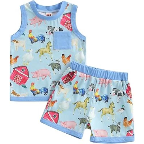 Ledy Champswiin Toddler Boy Clothes Baby Summer Outfit Dinosaur Letter Print Cotton Tops+Grey Elastic Shorts 2pcs