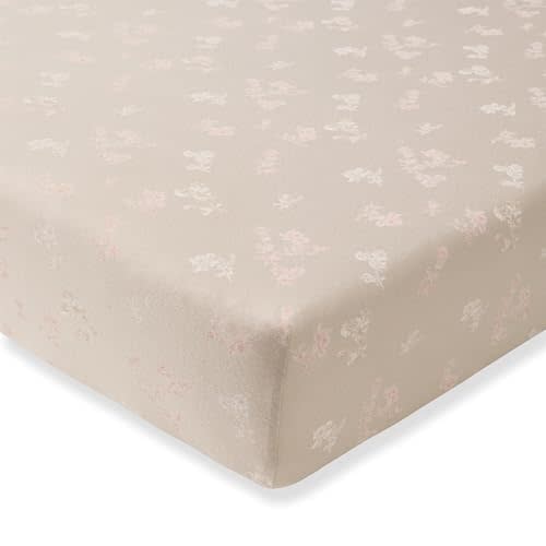 Burt's Bees Baby Organic Cotton Fitted Crib Sheet, Unisex Baby Beddings | A nursery essential crib sheet with 360 elastic that prevents sheets from creeping up on the mattress