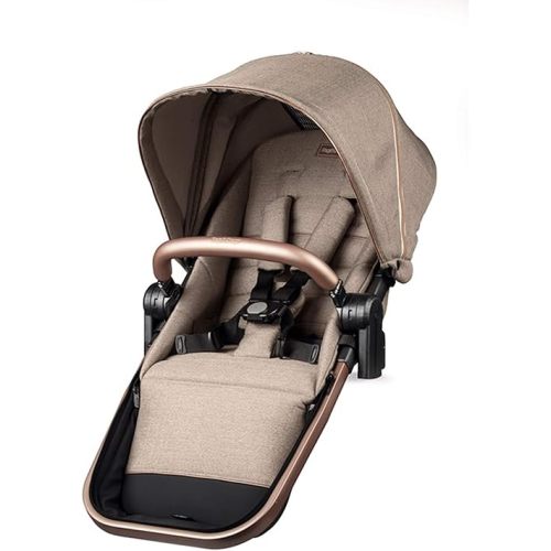 Peg Perego Companion Seat - Accessory - Compatible with Ypsi Strollers - Mon Amour (Beige & Pink)