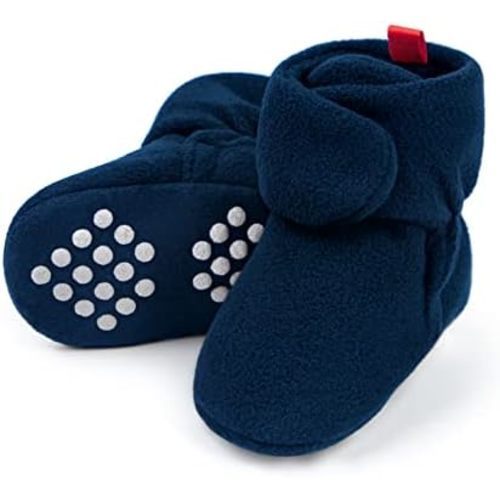 Baby Fleece Booties Newborn Unisex Booties Non-Slip Newborn Infant First Walkers Warm Shoes House Slippers for Baby Boys & Baby Girls Toddlers