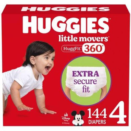 Huggies Little Movers 360 Pull On Diapers -Size 4 - 144ct