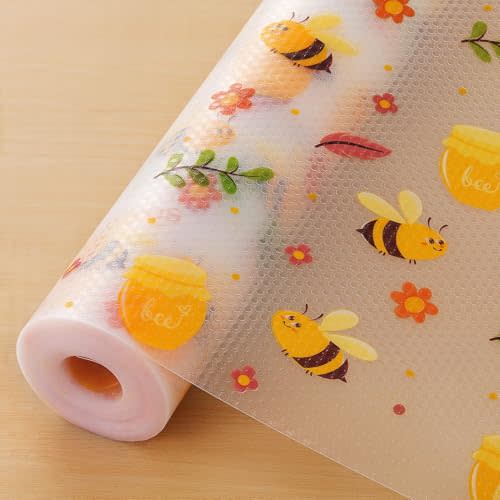 Cooyes Shelf Liner Non-Adhesive Cabinet Drawer Liner for Kitchen 11.8"x118" | Non-Slip Waterproof Shelf Paper with Modern Pattern – Durable EVA Cabinet Mat – Easy to Cut