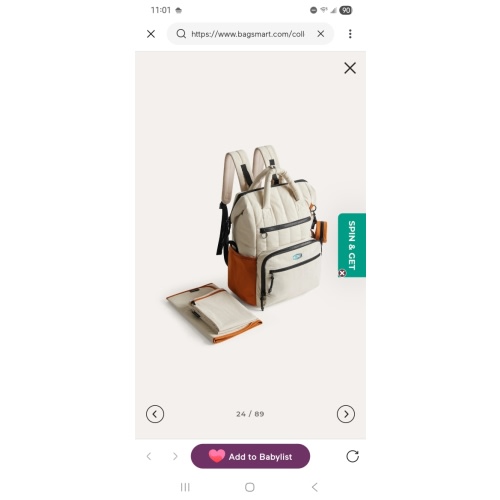 Paz 25L Travel Diaper Backpack | BAGSMART