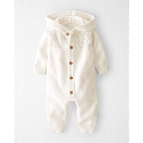 Baby Organic Cotton Sweater Knit Pointelle Jumpsuit - Little Planet | Carter's