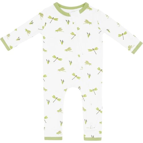 KYTE BABY Unisex Rayon Made From Bamboo Zippered Rompers 0-24 Months
