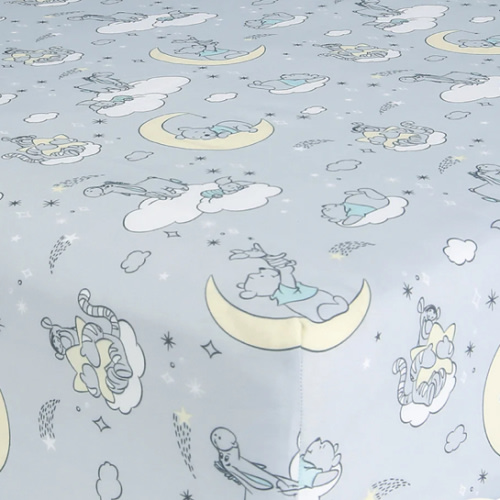 Disney Baby Cozy Friends Winnie the Pooh Gray Fitted Crib Sheet – Lambs & Ivy