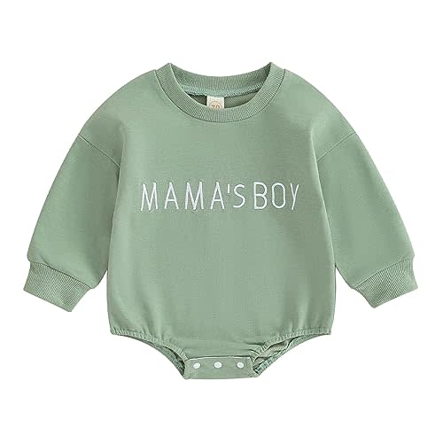 VISGOGO Newborn Infant Baby Boy Girls Oversized Romper Little Dude Sweater Onesie Coming Home Outfit Neutral Clothes