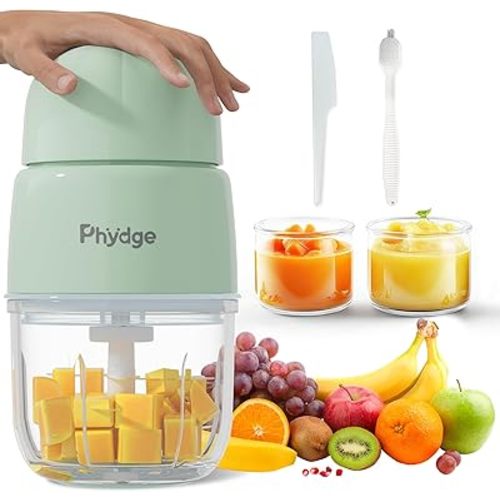 Baby Food Maker Blender, 10oz Baby Food Puree Maker, Food Processor for Baby Foods Fruit Vegetable Meat, 10-Second Quick Soft Food Prep for Baby-Upgraded