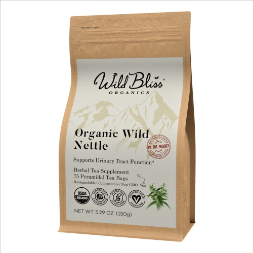 Stinging Nettle Leaf Tea - Caffeine Free Herbal Tea - 75 Tea Bags