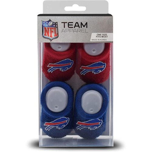 FBF Orginals Buffalo Bills Infant Bootie Socks 0-12 Months - 2 Pack