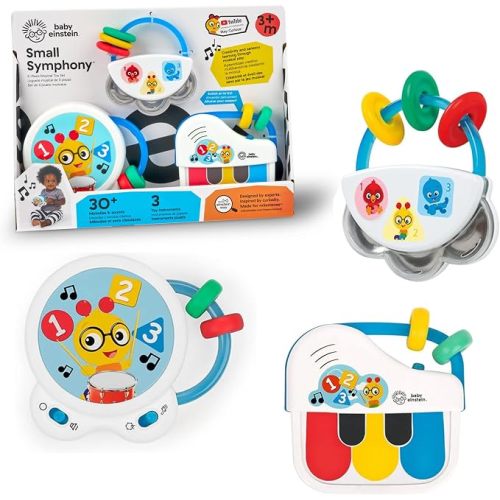 Baby Einstein Small Symphony 3-Piece Musical Toy Set, Ages 3+ Months, for Boy or Girl