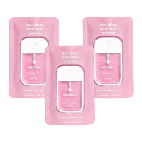 Touchland Hand Sanitizer Spray, Dye Free Trio - 3 x 1 FL OZ