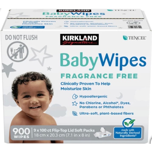 Kirkland Signature Baby Wipes Fragrance Free