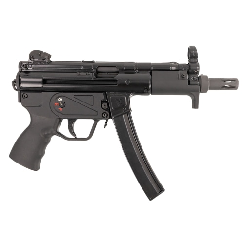 MAC 12750005 MAC 5K 9mm Luger 30+1, 5.80" Black Steel Threaded Barrel, Black Phosphate Receiver, Black Pistol Grip