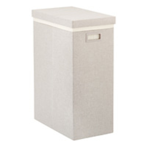 Heathered Brown Poppin Laundry Hamper With Lid